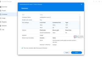 Vaultarden DSM settings summary