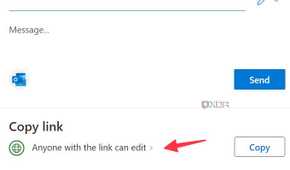 Copy OneNote link