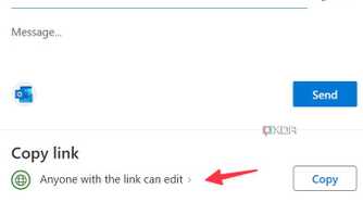 Copy OneNote link