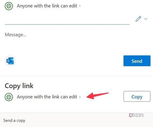 Copy OneNote link