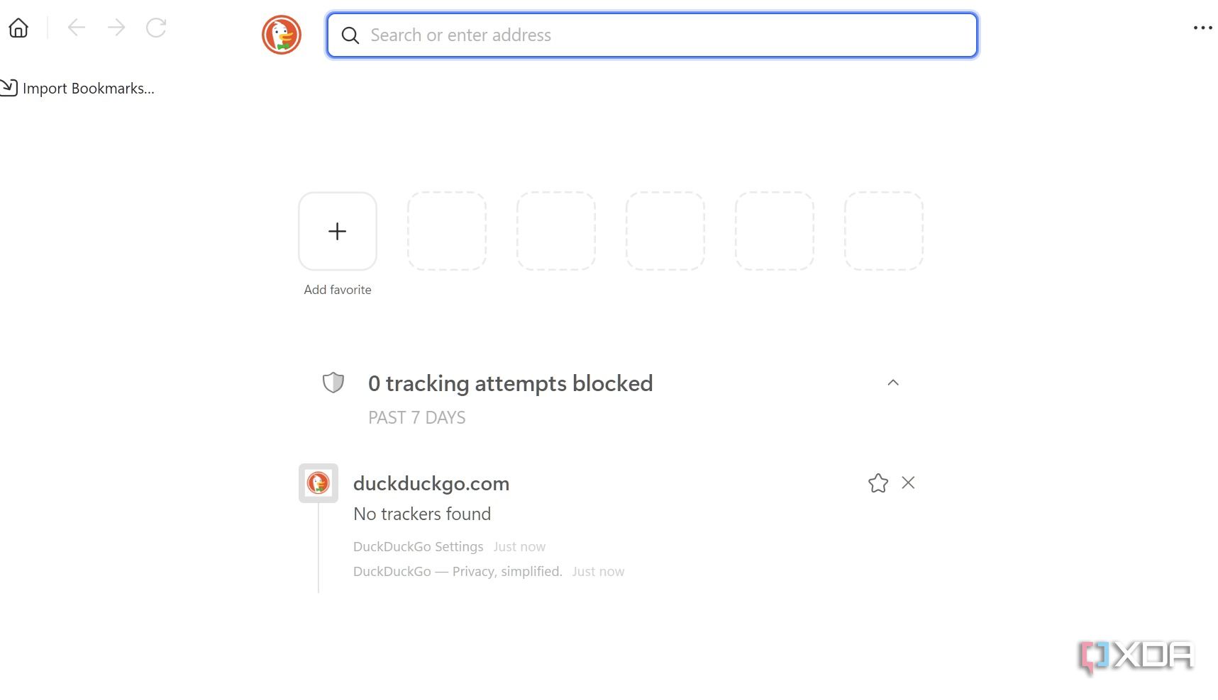 DuckDuckGo main feed