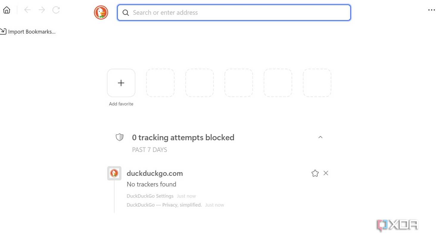 DuckDuckGo main feed