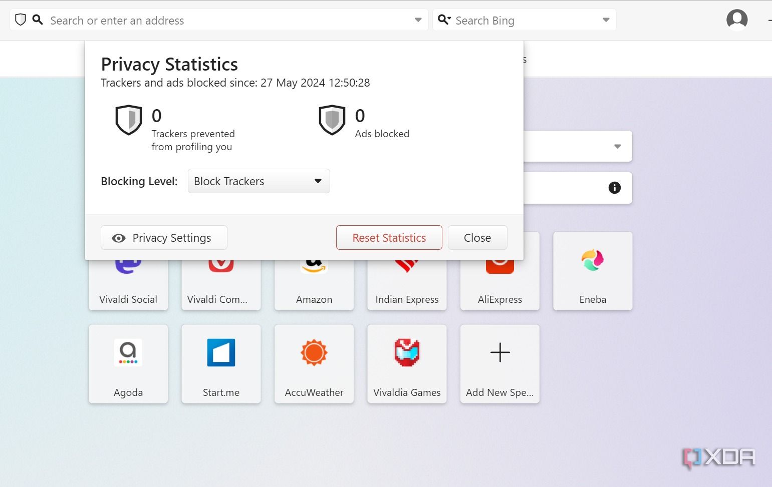 Vivaldi stats