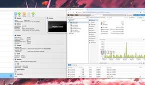 VirtualBox and Proxmox web UI running side-by-side