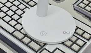 An image showing the base of the Wave Neo microphone with an Elgato logo on it.