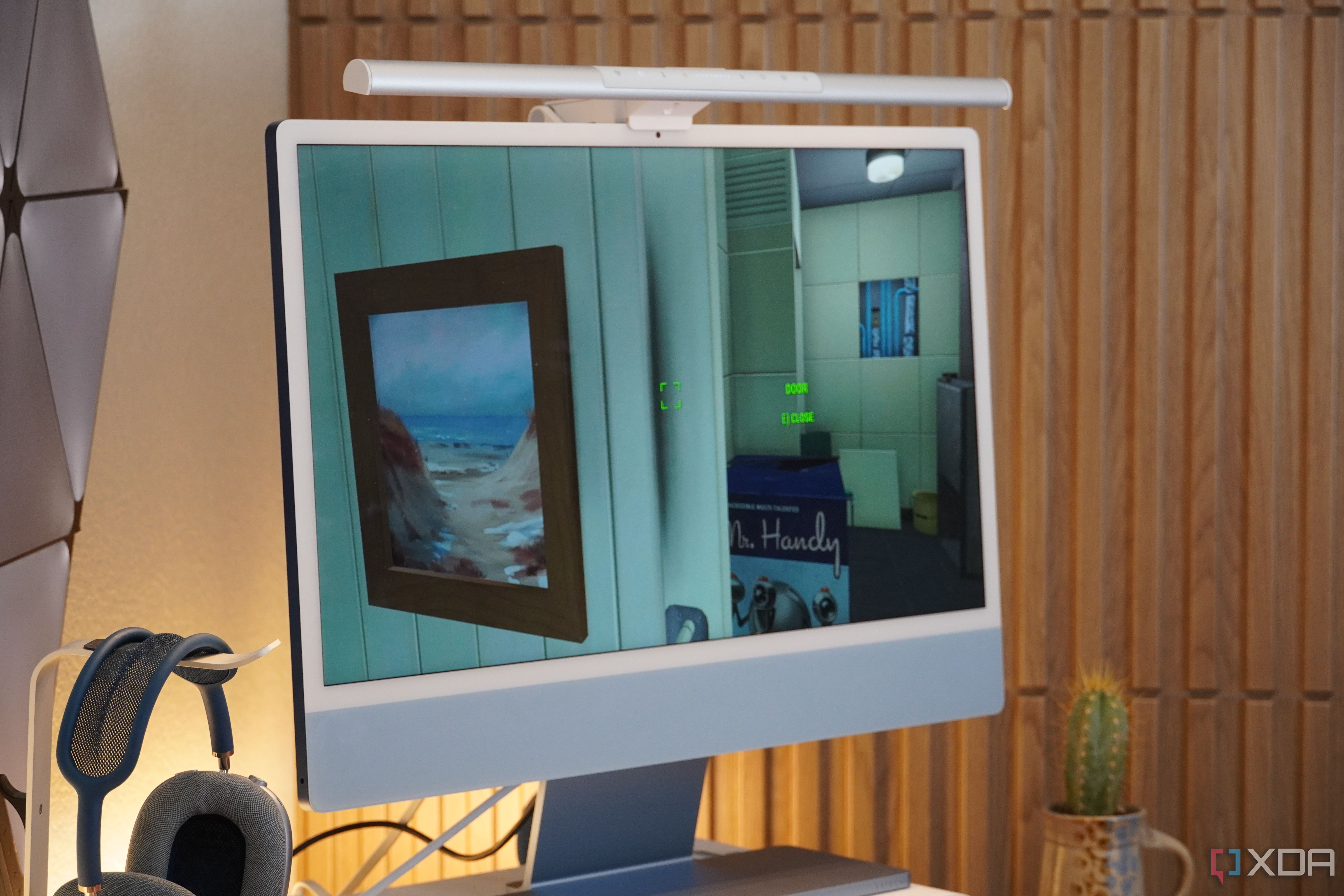 Fallout 4 gameplay on an iMac using Whisky.