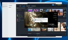 Launching Fallout 4 in the emulated version of Steam via Whisky.