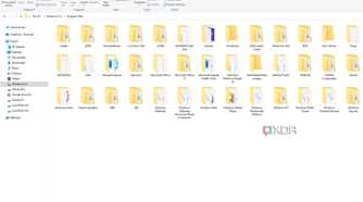Screenshot of Windows 10 file explorer