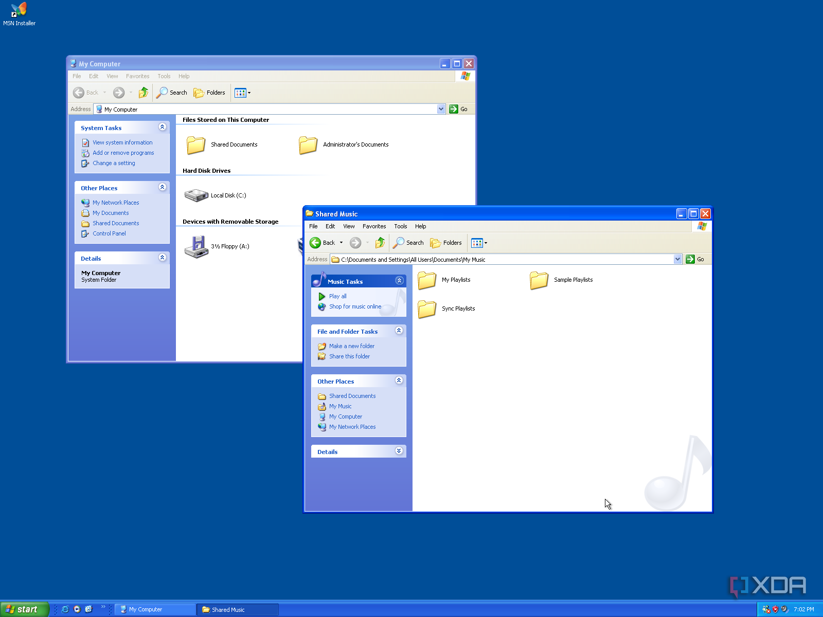 I ran Windows XP for nostalgia, and things have evolved a lot since then