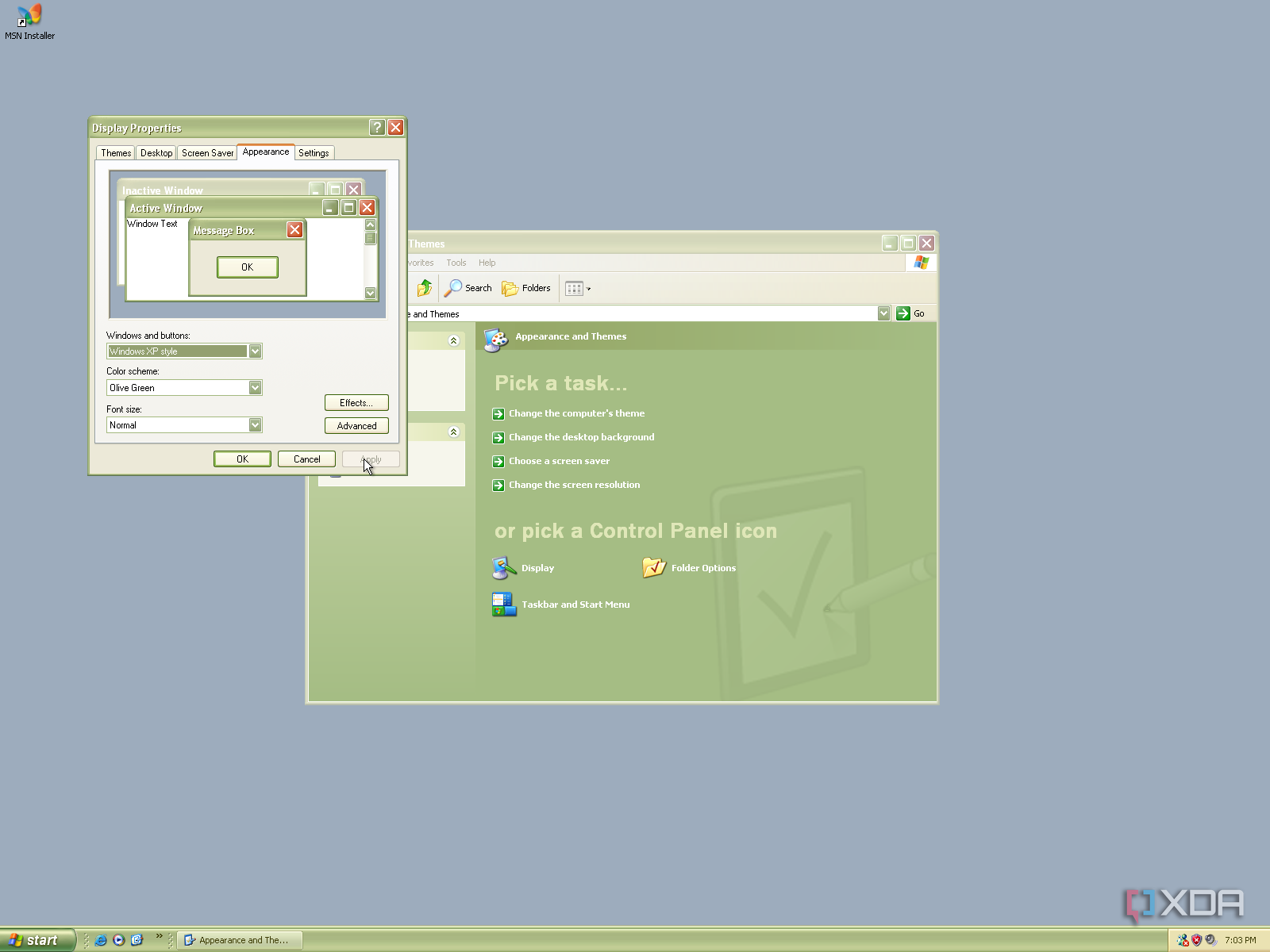 I ran Windows XP for nostalgia, and things have evolved a lot since then