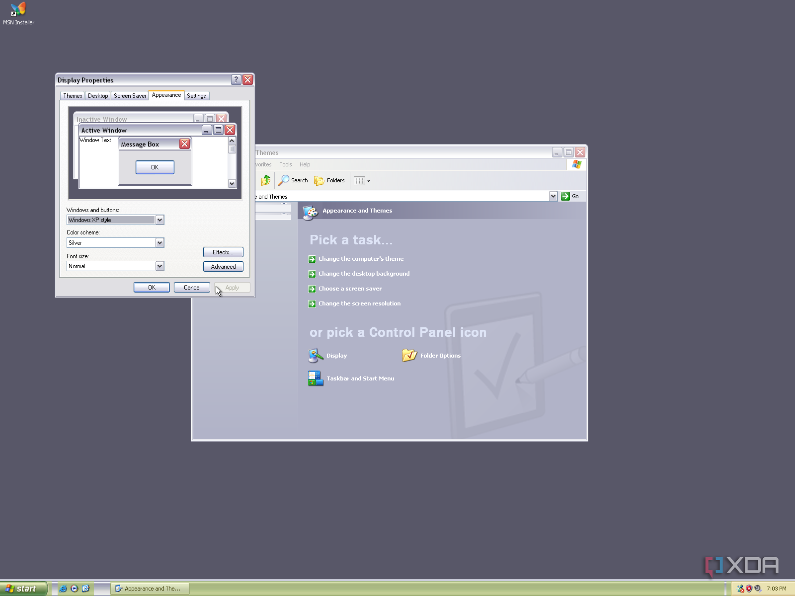 I ran Windows XP for nostalgia, and things have evolved a lot since then