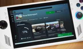 The Forza Motorsport game hub in the Xbox app on the ROG Ally.
