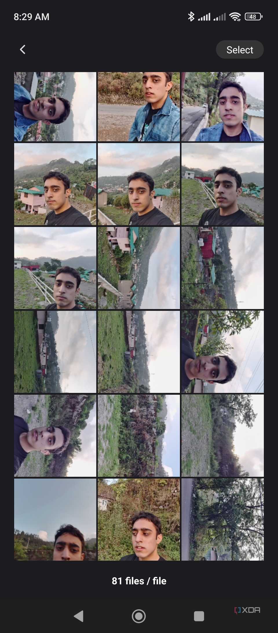 The Aicoco onAir app with the Gallery tab opened