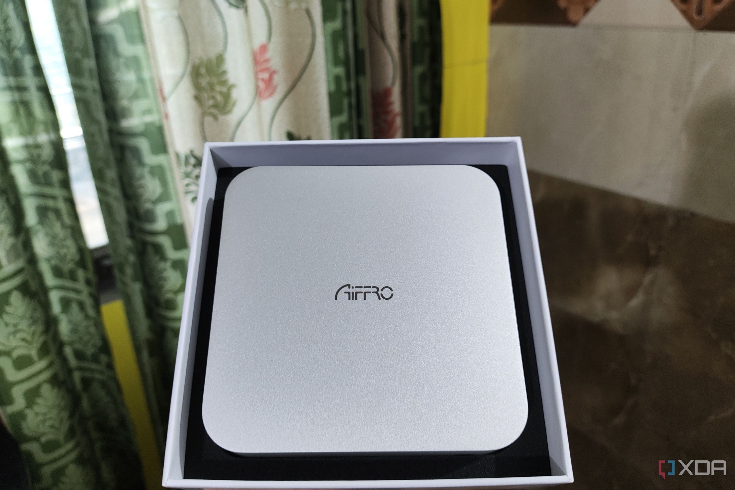 An Aiffro K100 NAS kept in a box