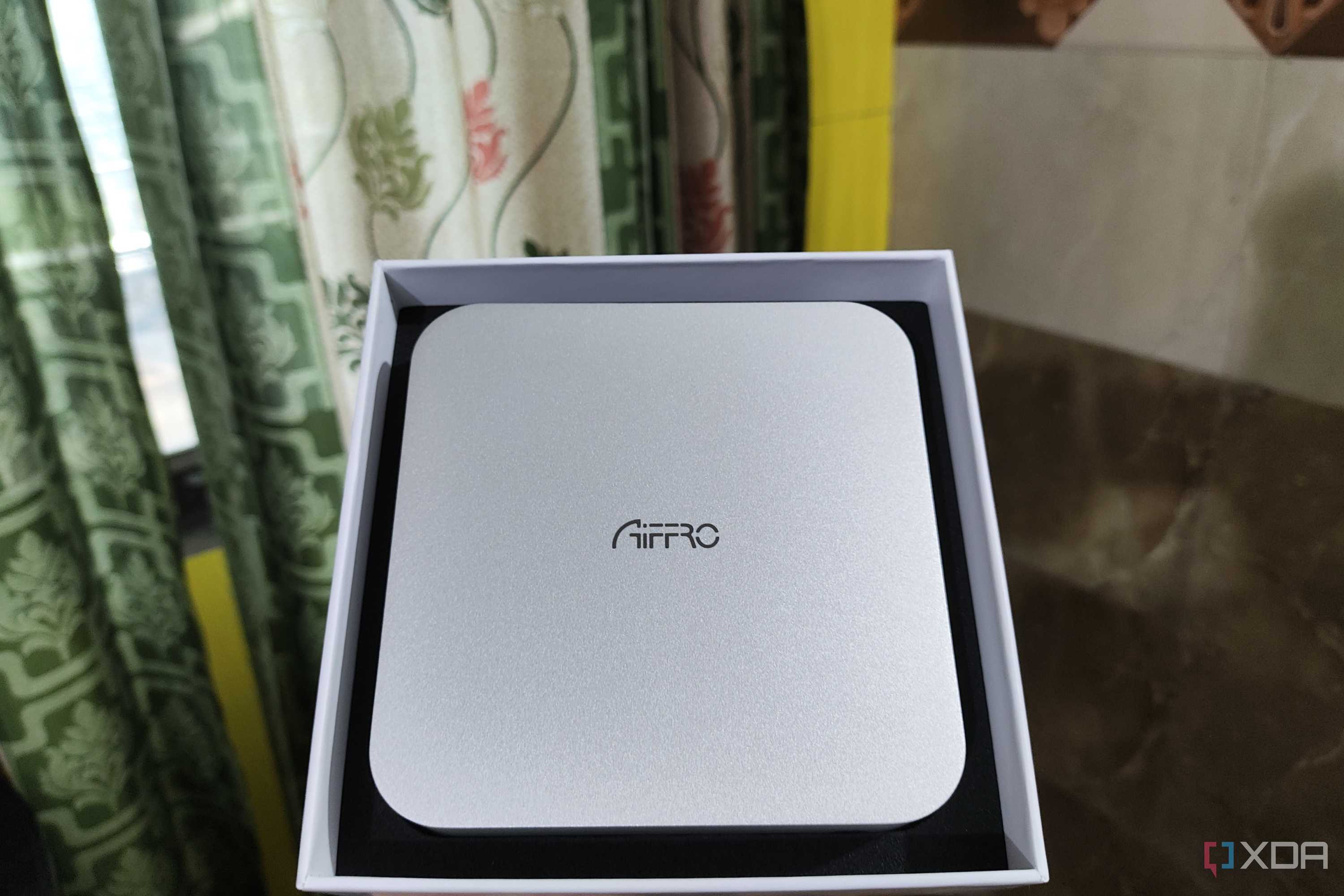 An Aiffro K100 NAS kept in a box