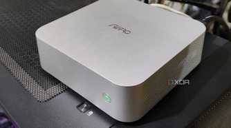 An Aiffro K100 NAS placed on a PC