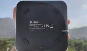 The back plate of an Aiffro K100 NAS