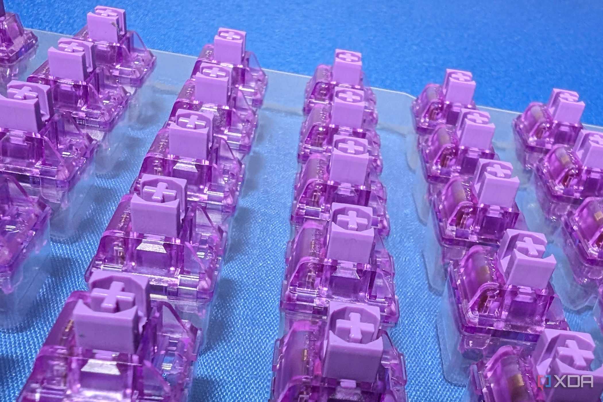 akko jelly purple switches in tray sideways