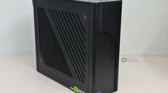 An image showing the front of the ASUS ROG G22CH desktopt PC.