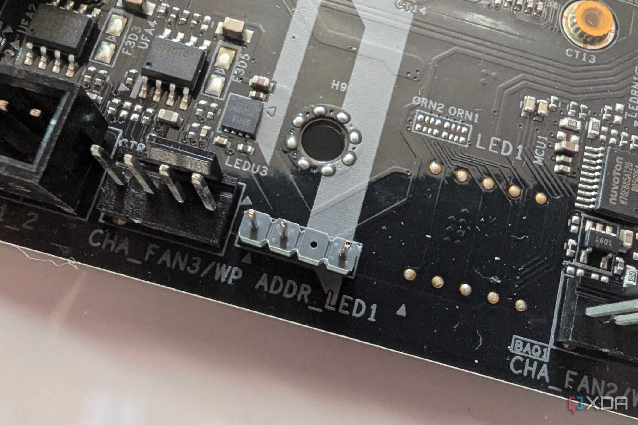 argb motherboard header on asrock motherboard