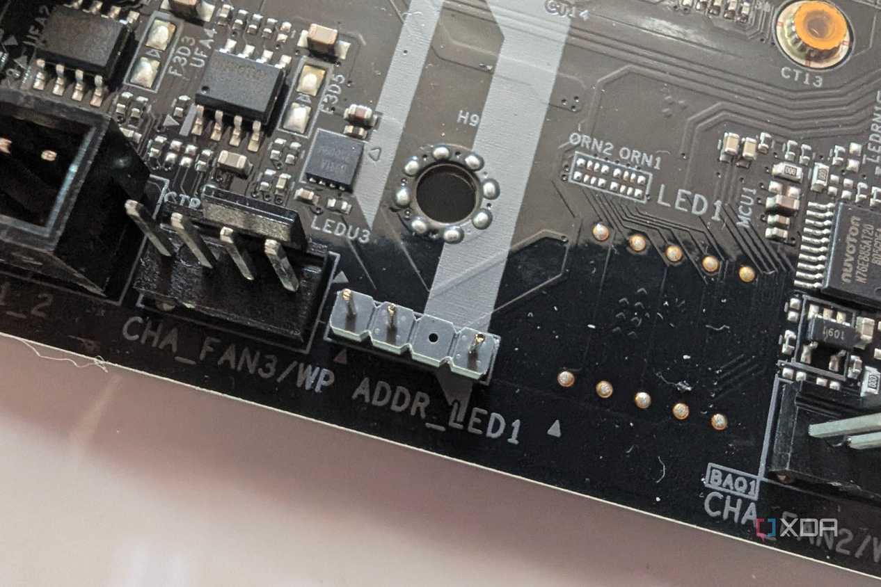 argb motherboard header on asrock motherboard