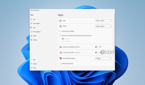Screenshot of app settings in Auto Dark Mode