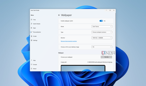 Screenshot of wallpaper settings in Auto Dark Mode