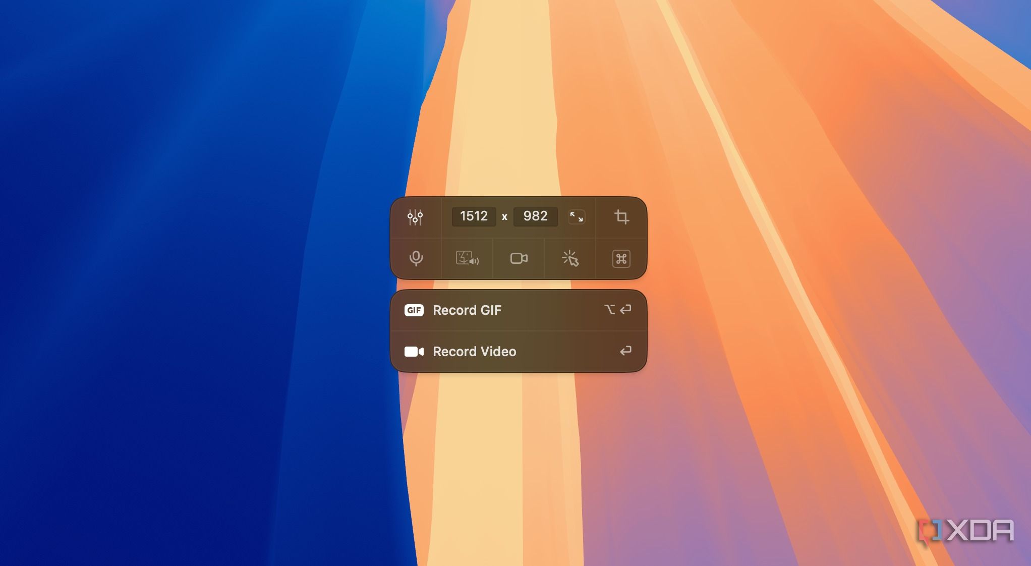 A screenshot showing Cleanshot recording
