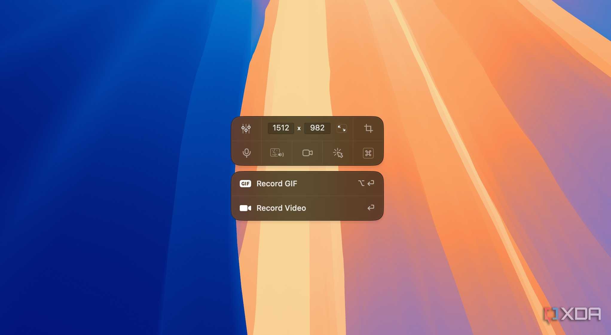 A screenshot showing Cleanshot recording