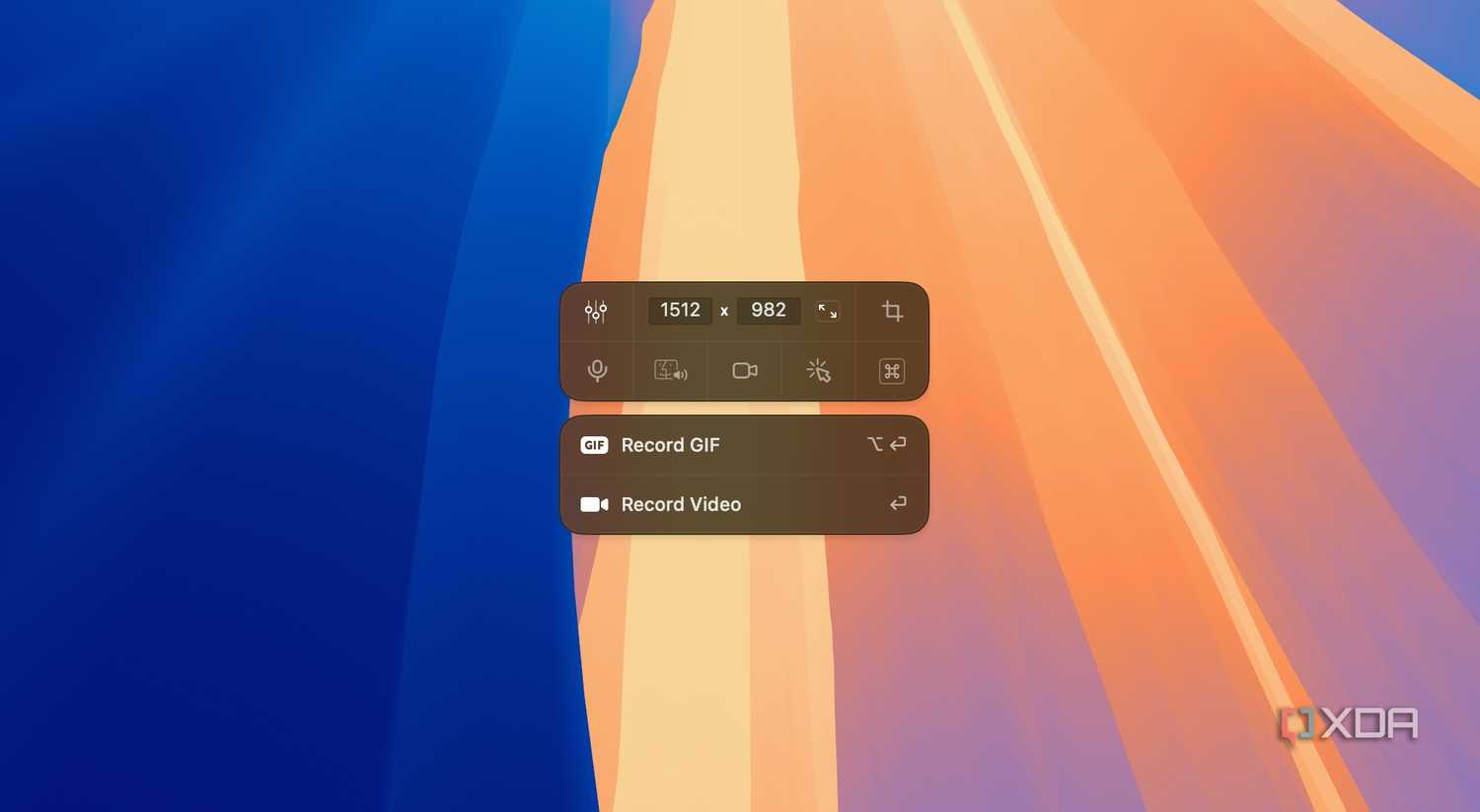 A screenshot showing Cleanshot recording