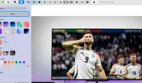 A screenshot showing Cleanshot editor