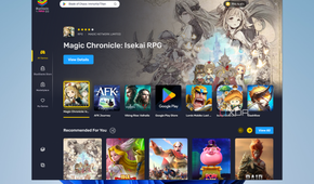 Screenshots of Bluestacks 10 home UI