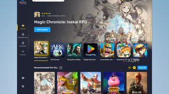 Screenshots of Bluestacks 10 home UI