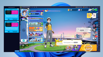 Screenshot of Bluestacks 10 running Pokémon Unite