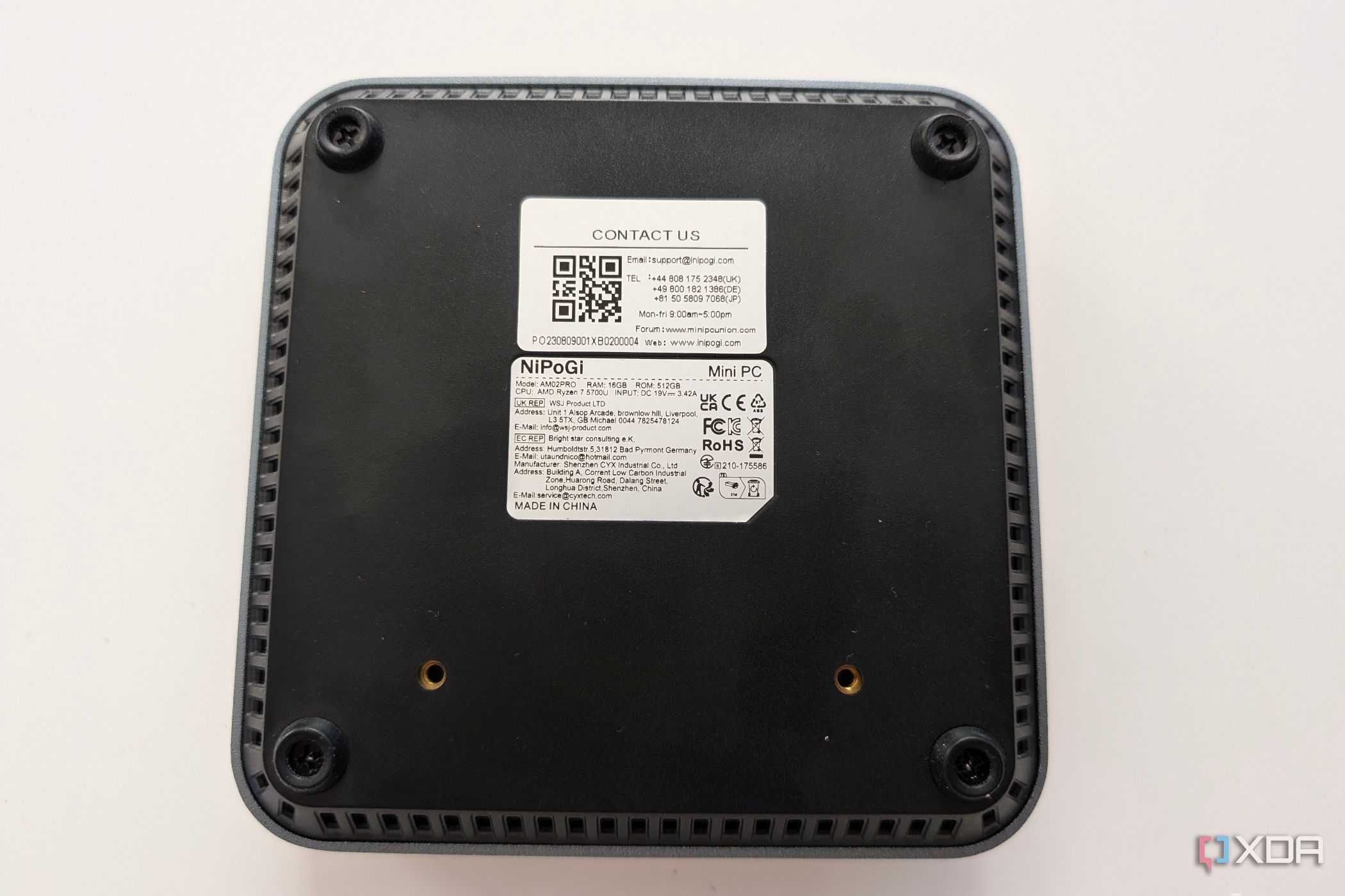 image of the bottom of a mini PC