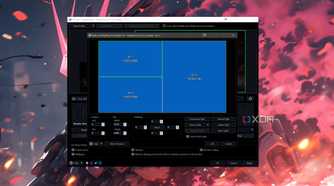 A screenshot of DisplayFusion depicting the Screen Splitting facility