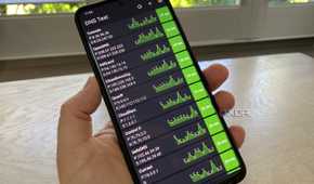 DNS Test app on Android showing DNS speed