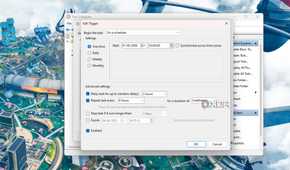 A screenshot showing the edit trigger window in Windows Task Scheduler.