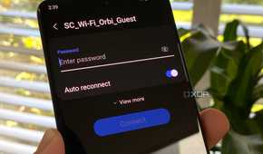 Enter Wi-Fi password on a Galaxy S20