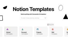 Notion templates library