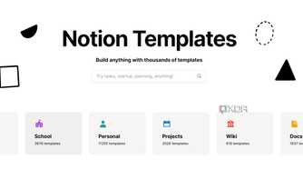 Notion templates library