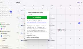 Calendar integration in Evernote