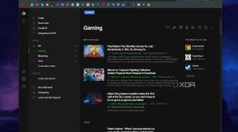 Feedly web page screenshot that shows a Gaming feed.