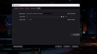 A screenshot showing the mic settings within the Elgato Capture Utility.