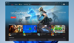 Screenshot of the Gameloop home page