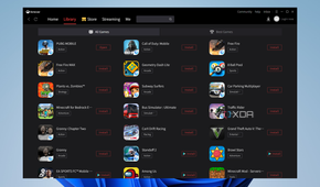 Screenshot of the Gameloop library page