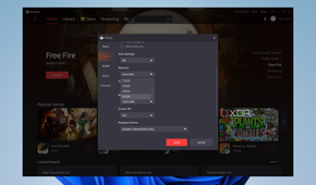 Screenshot of the Gameloop settings for performance