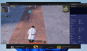 Screenshot of the Gameloop running PUBG Mobile