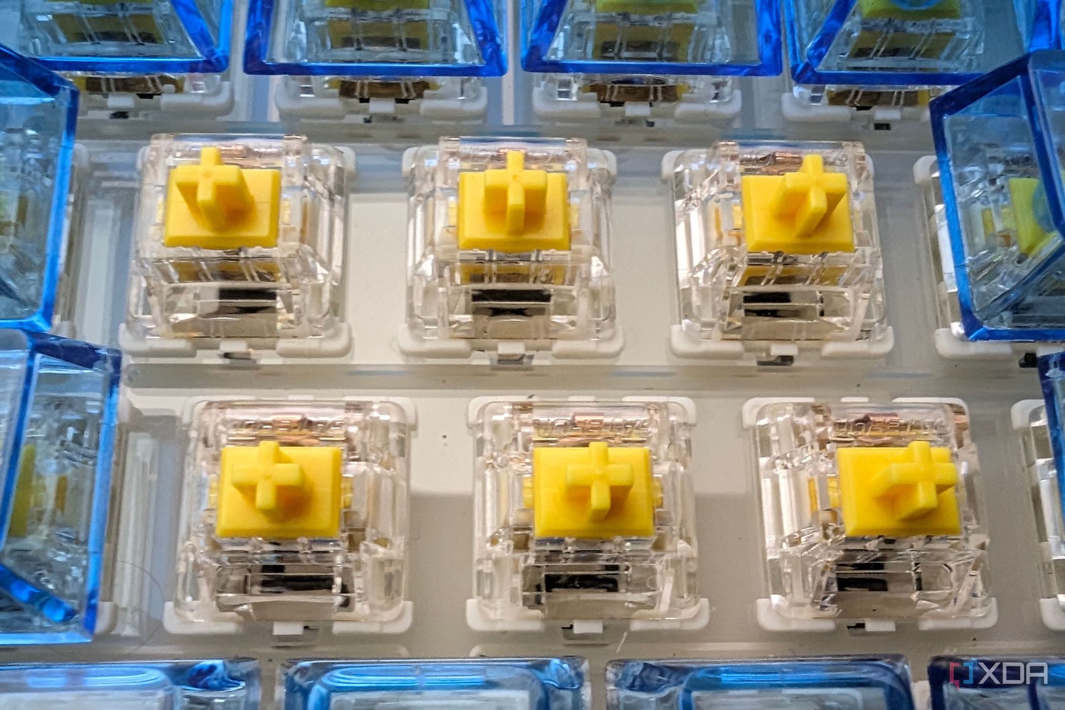 gateron yellow switches in keyboard