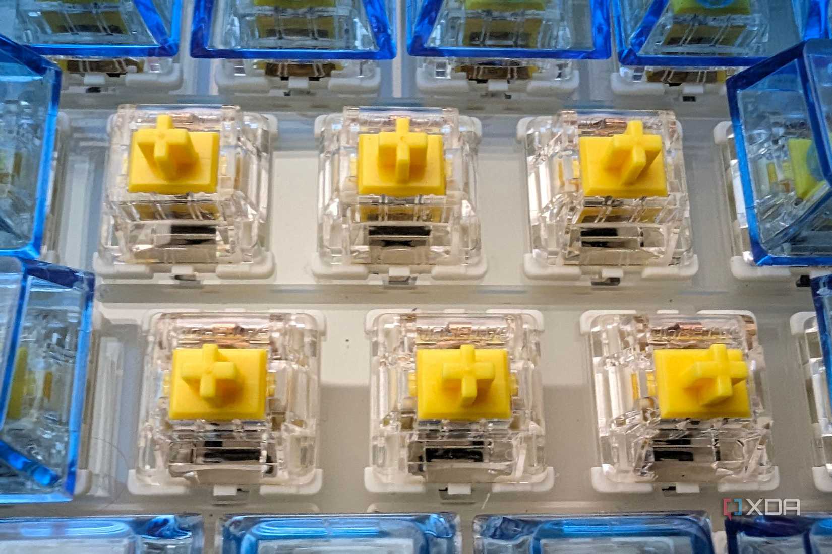 gateron yellow switches in keyboard